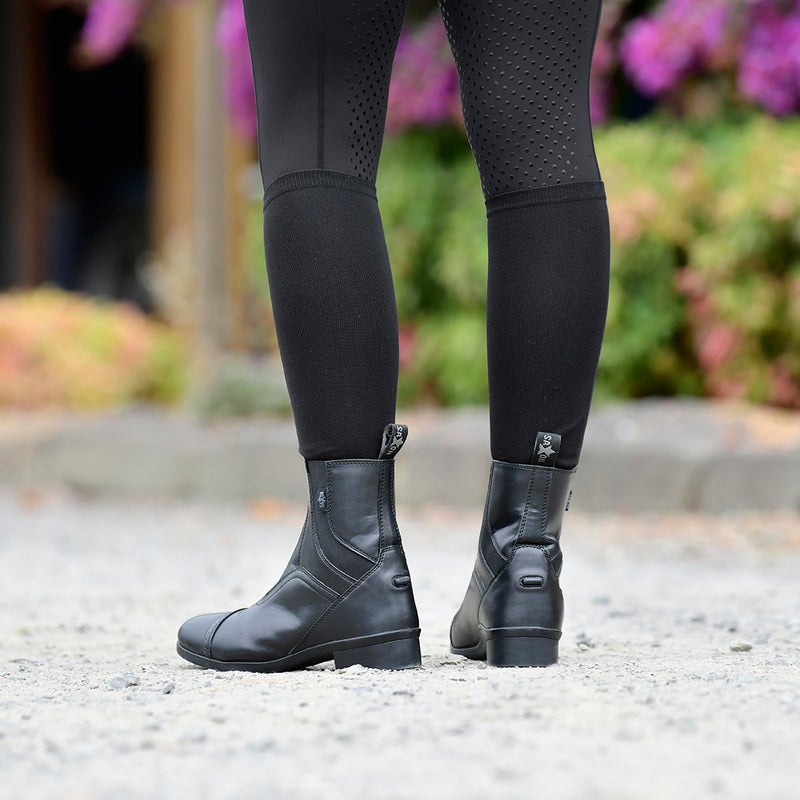 Saxon Syntovia Zip Paddock Boots, Black, Ladies 6.5 - Image 4